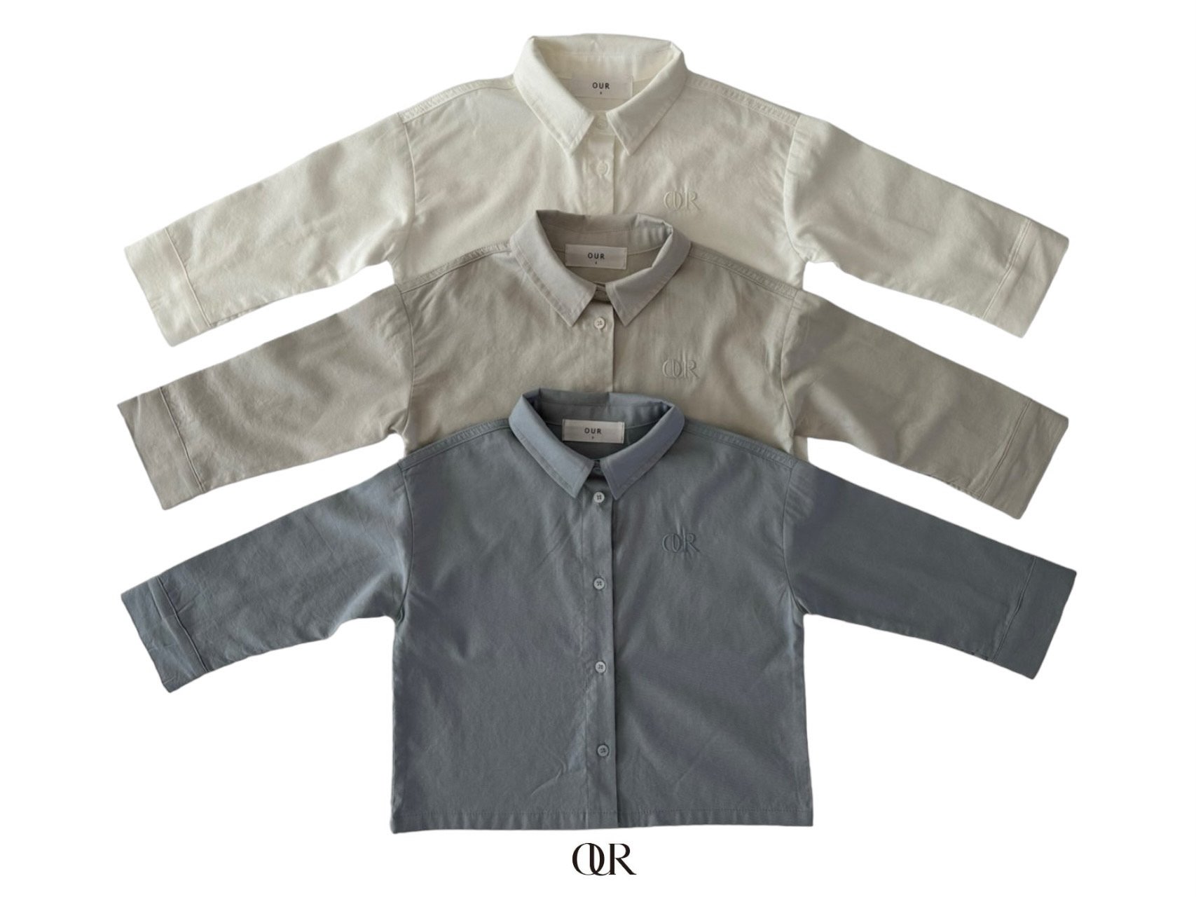 [코코브로니]아워-헤리티지셔츠 그레이 S M L XL JL JXL