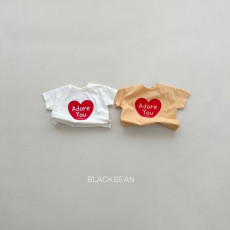 [코코브로니]블랙빈-하트티 노랑 M