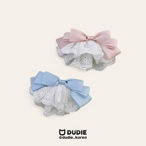 [코코브로니]듀디-레이스리본핀 블루 FREE