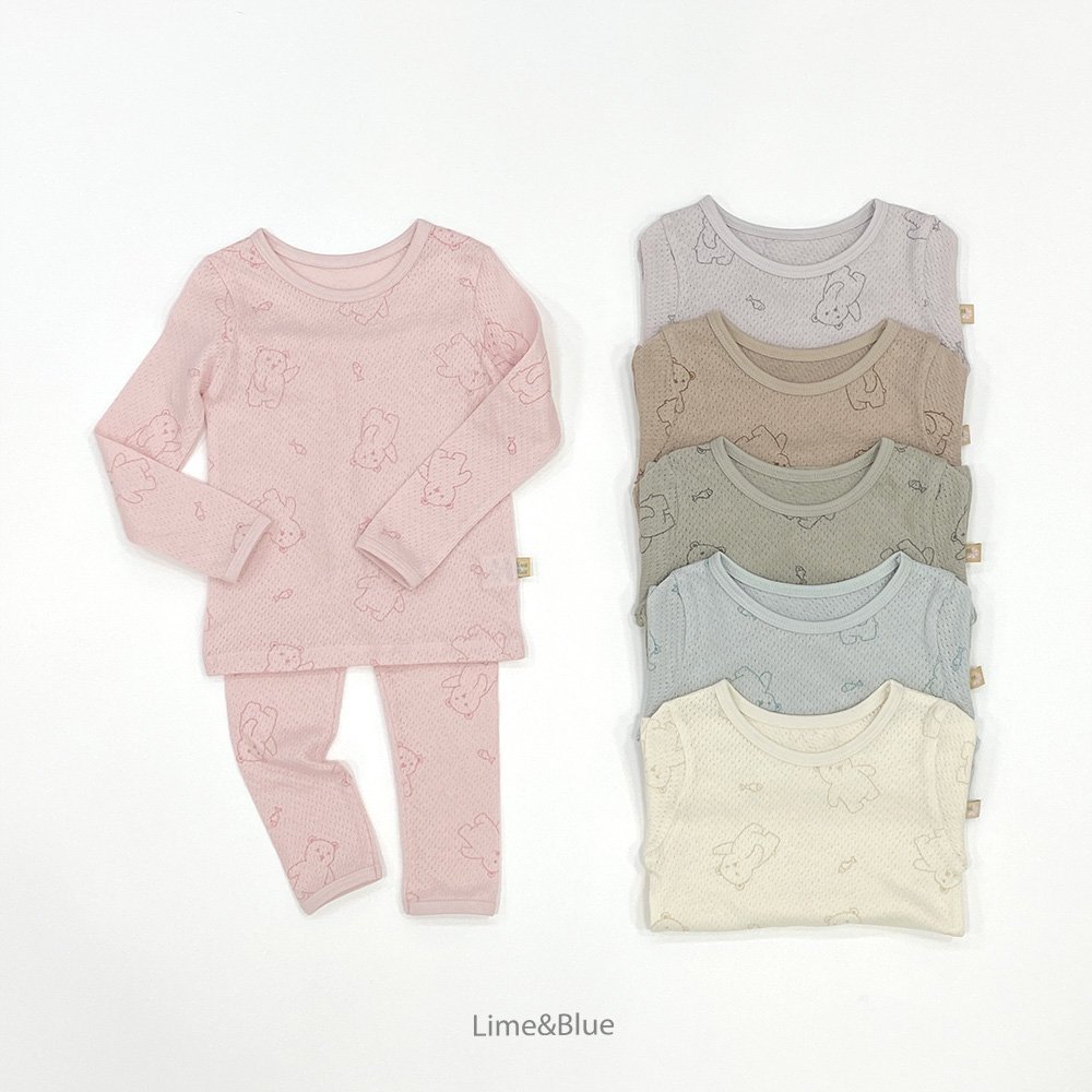 라임앤블루-FW피쉬베어실내복