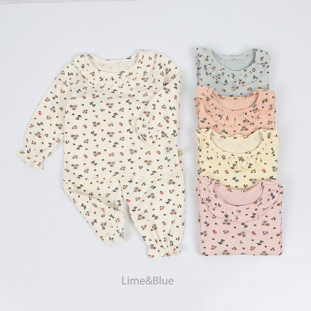 라임앤블루-FW오렌지플라워로라상하세트어덜트