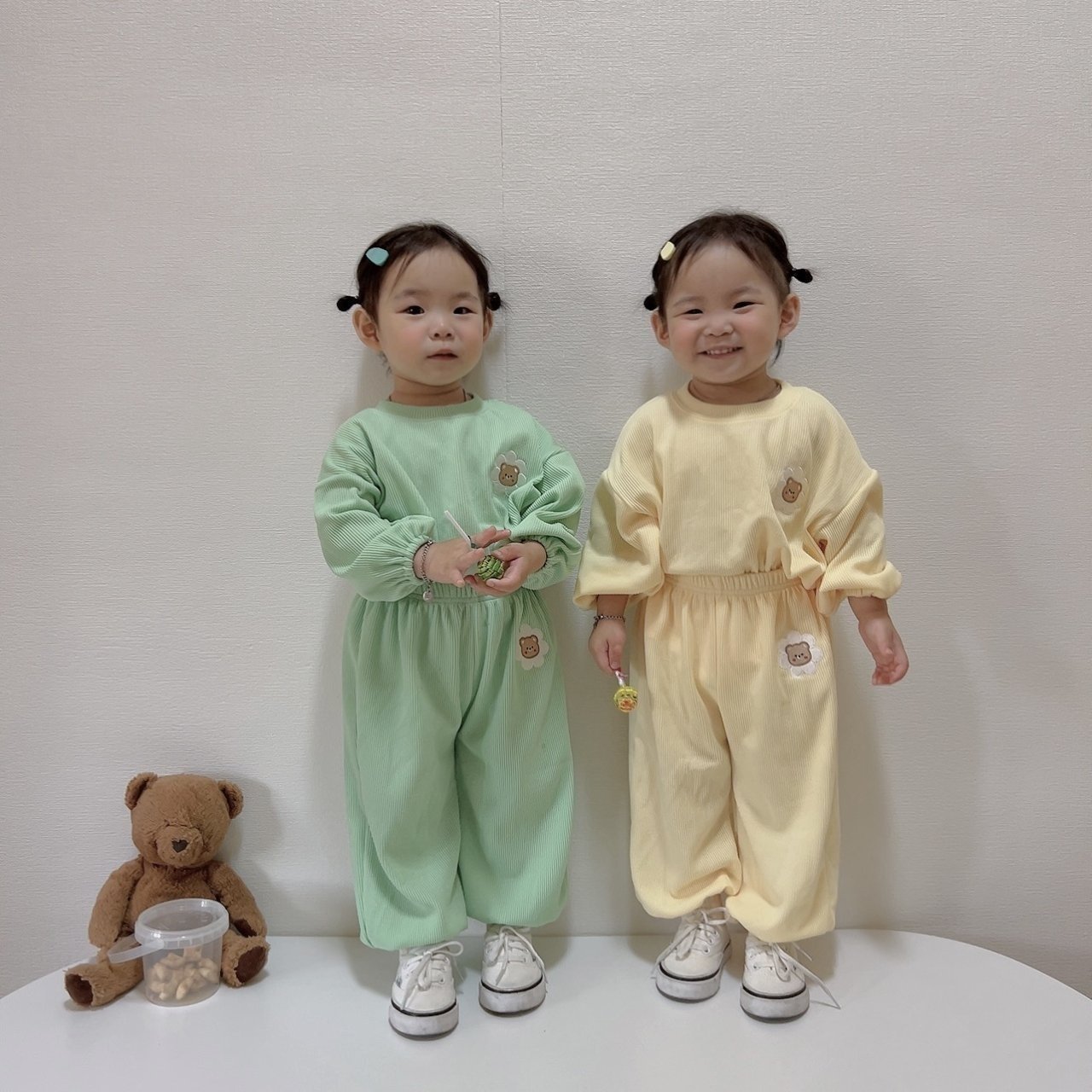 모란-데이지곰상하복