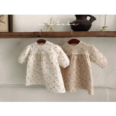 벨루베베-레이스패딩원피스베베