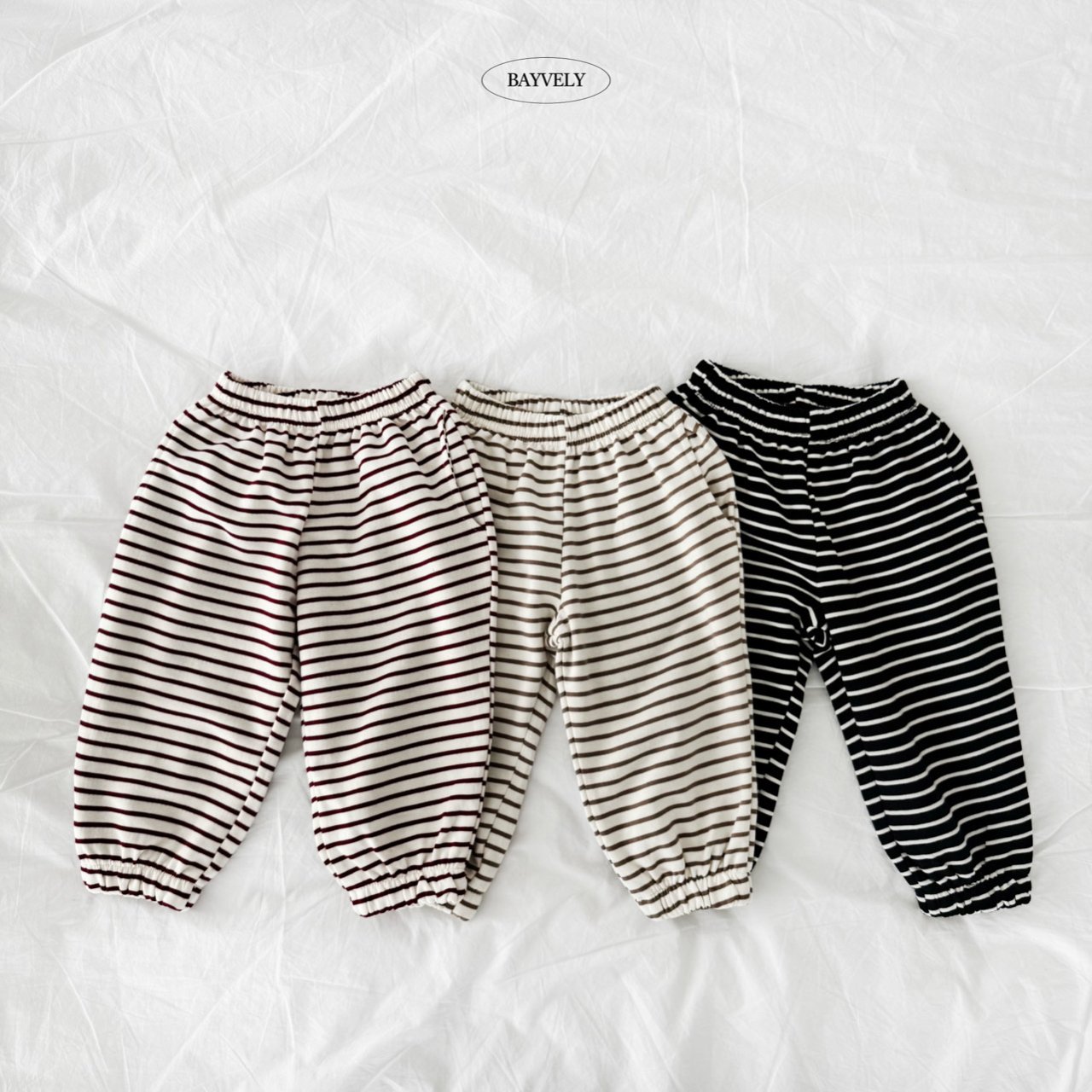 베이블리-럭키단가라기모조거팬츠