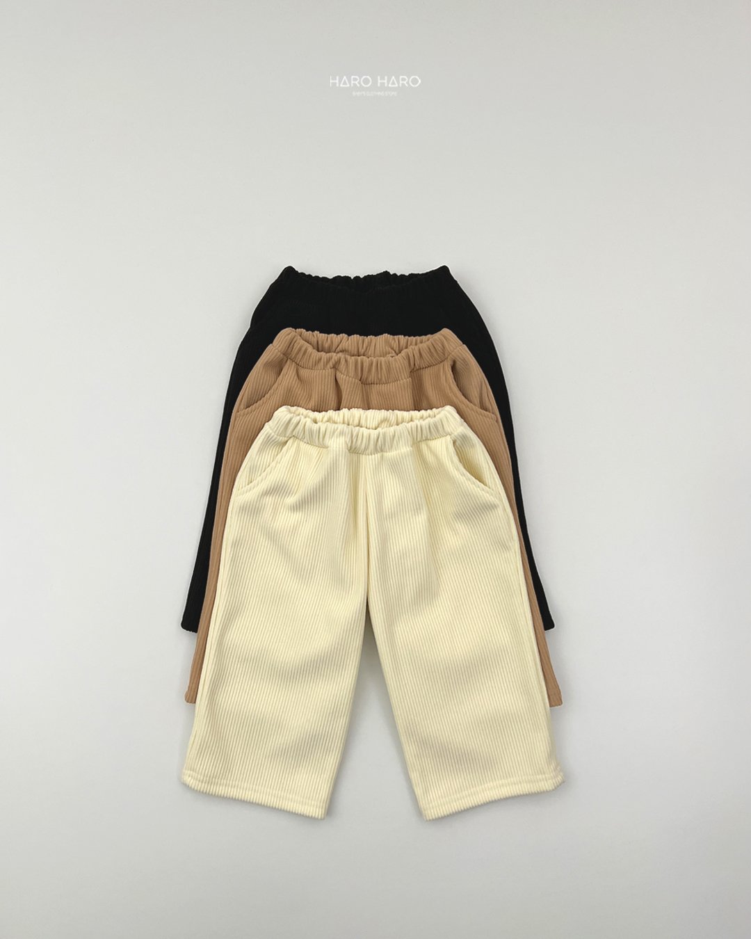 하로하로-골덴기모와이드팬츠