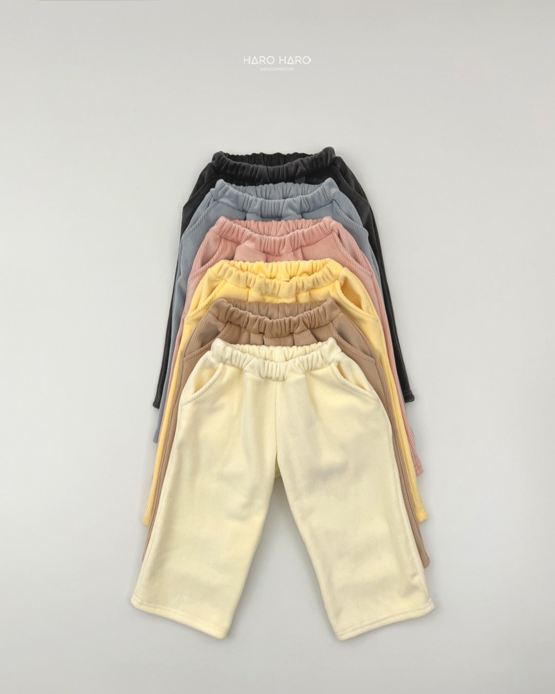 하로하로-밍크골지와이드팬츠