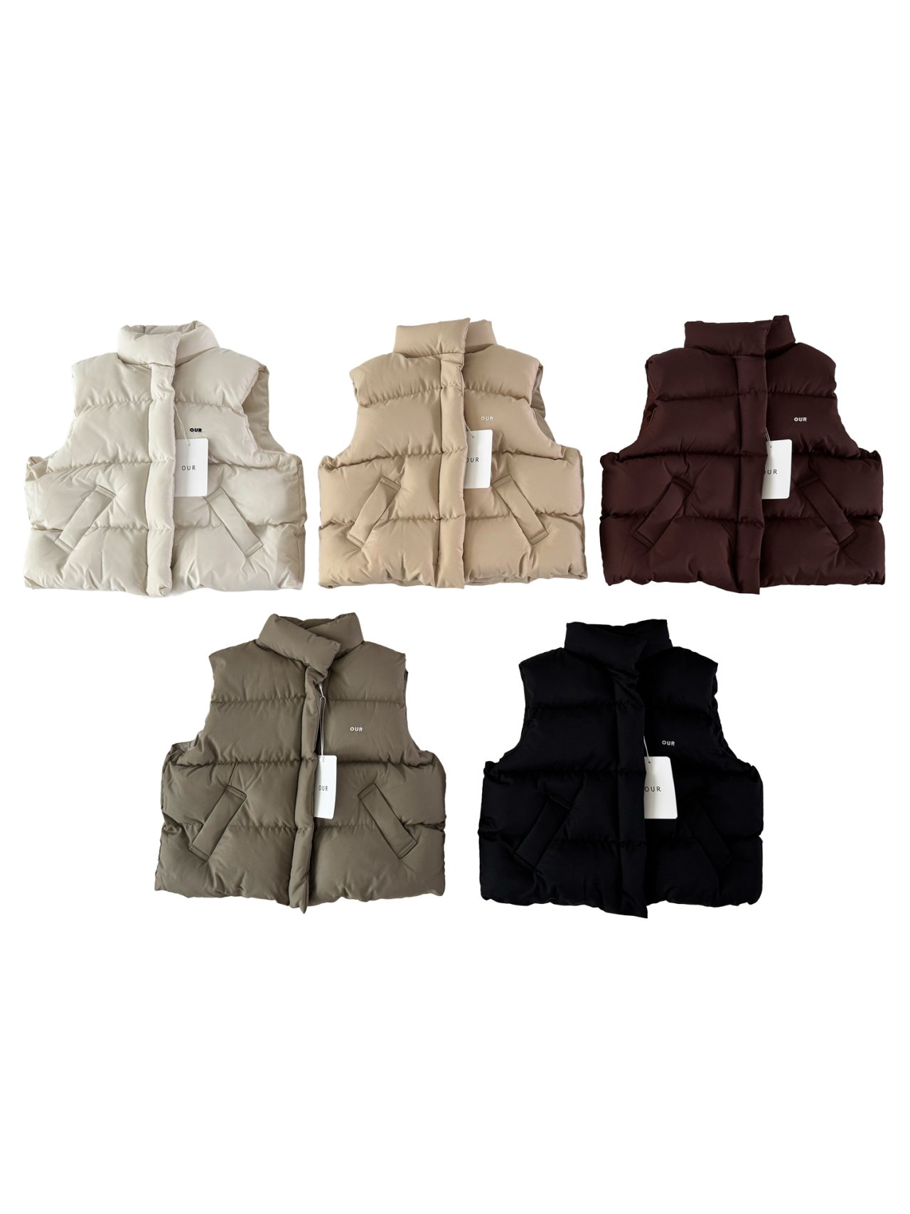 아워-기획25FW패딩조끼