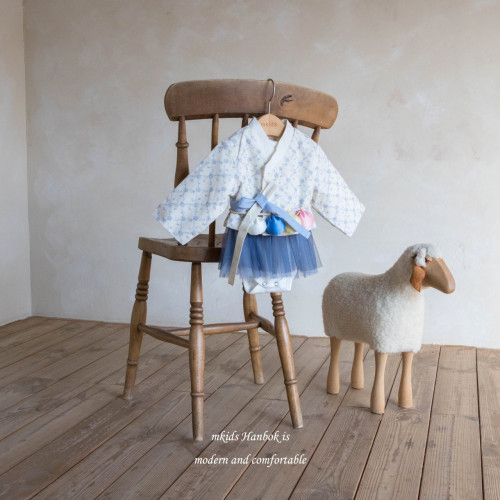 [한복]엠키즈-청매화롬퍼세트