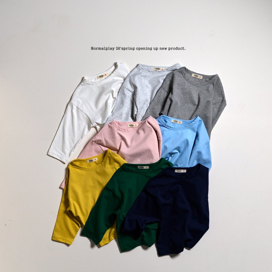 노멀플레이-기획굿모닝싱글긴팔티
