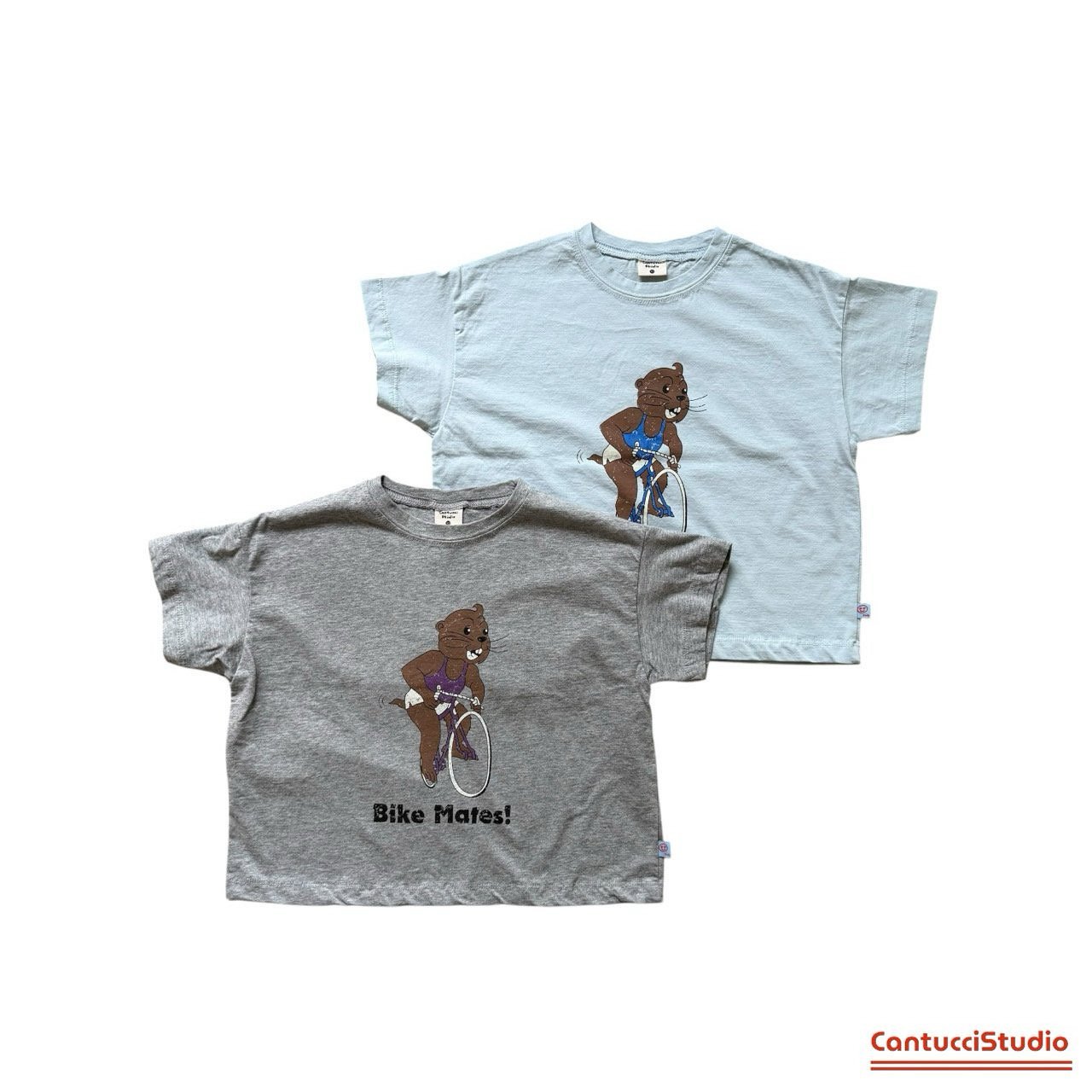 칸투치스튜디오-카피바라반팔T