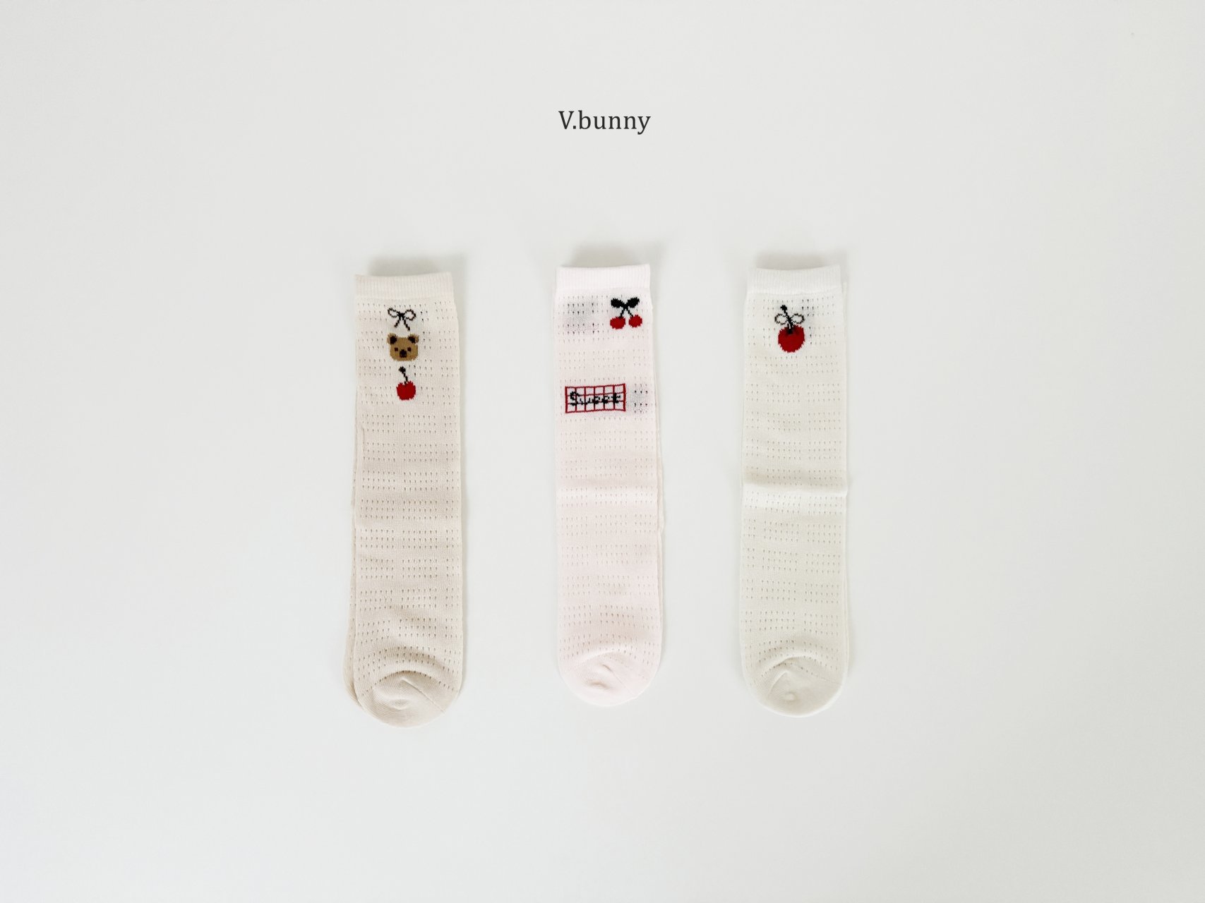 바닐라버니-모모양말세트