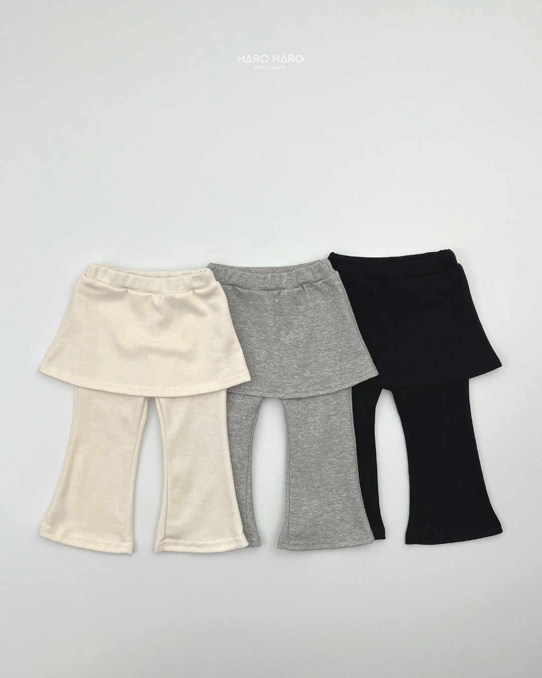 하로하로-스커트부츠컷팬츠
