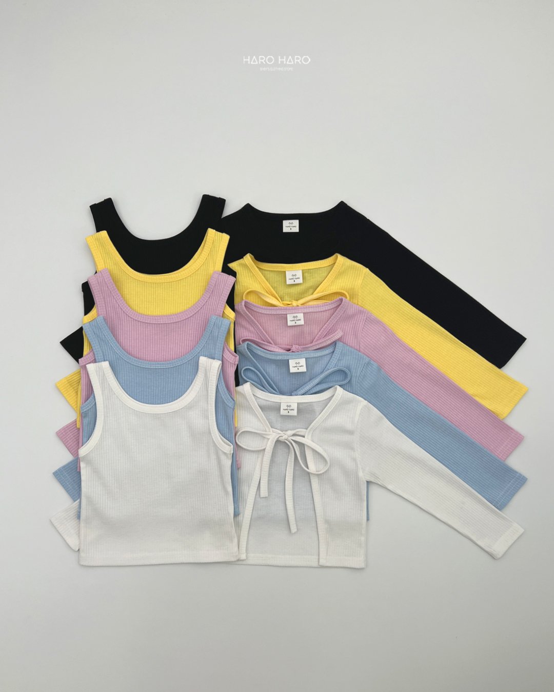 하로하로-마이쭈리본가디건SET