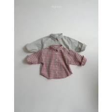 디그린-체크셔츠