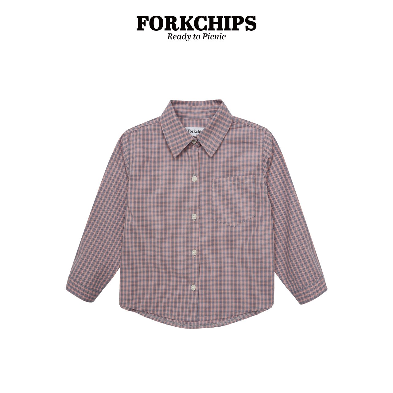 포크칩스-마일체크셔츠