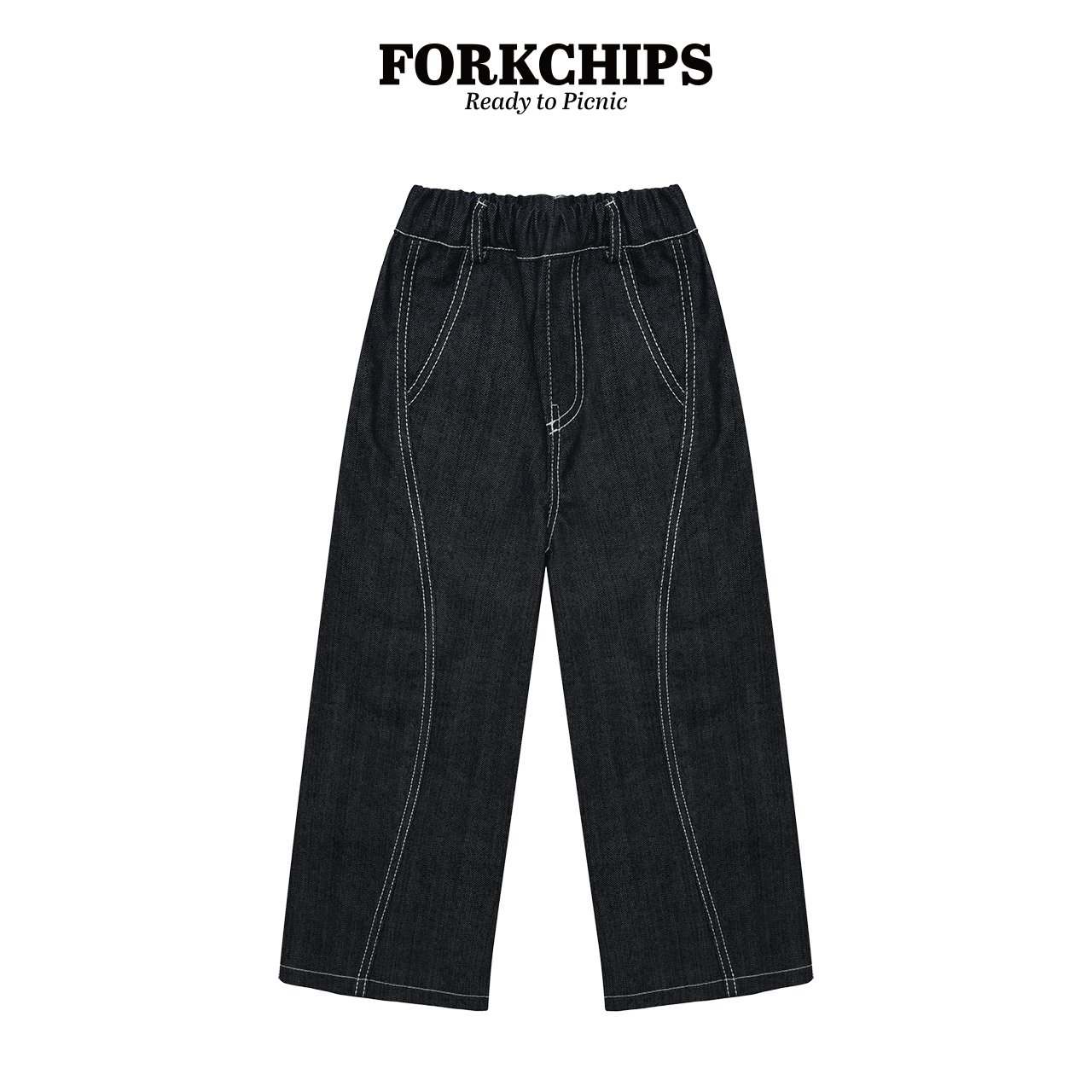 포크칩스-히든스티치팬츠