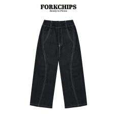 포크칩스-히든스티치팬츠