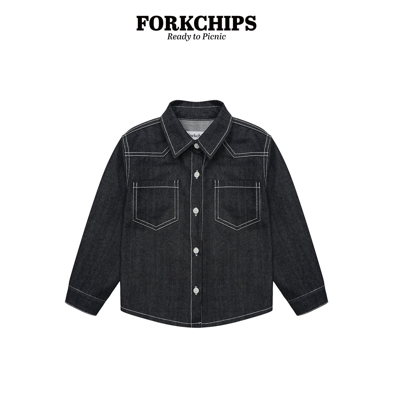 포크칩스-히든스티치셔츠