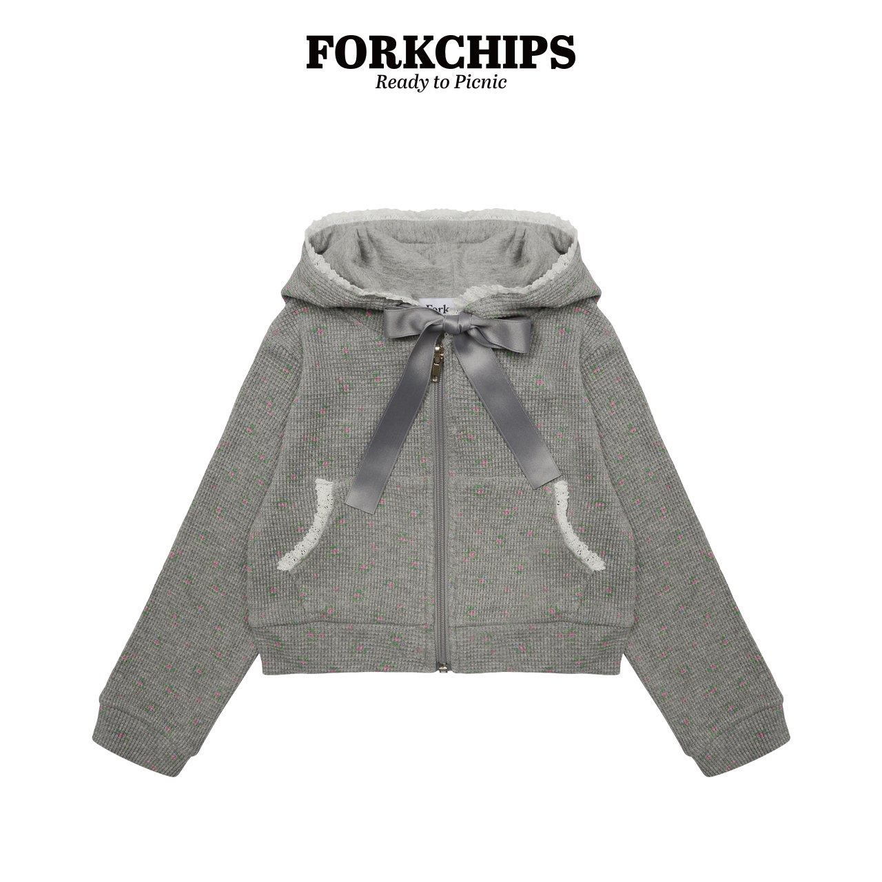 포크칩스-데이지후드집업