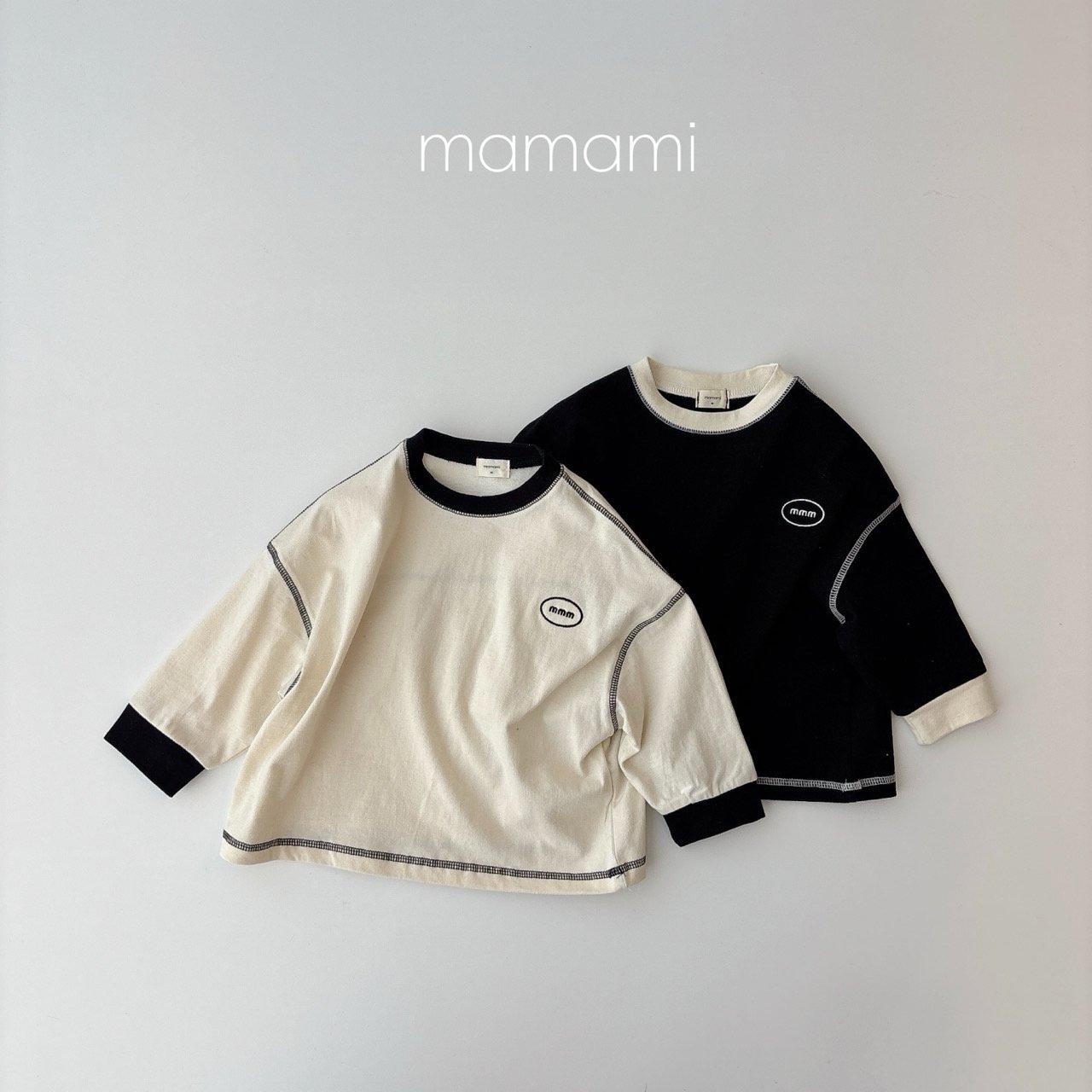 마마미-M시그니처스티치티T