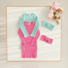 우에오-소이슬림원피스SET