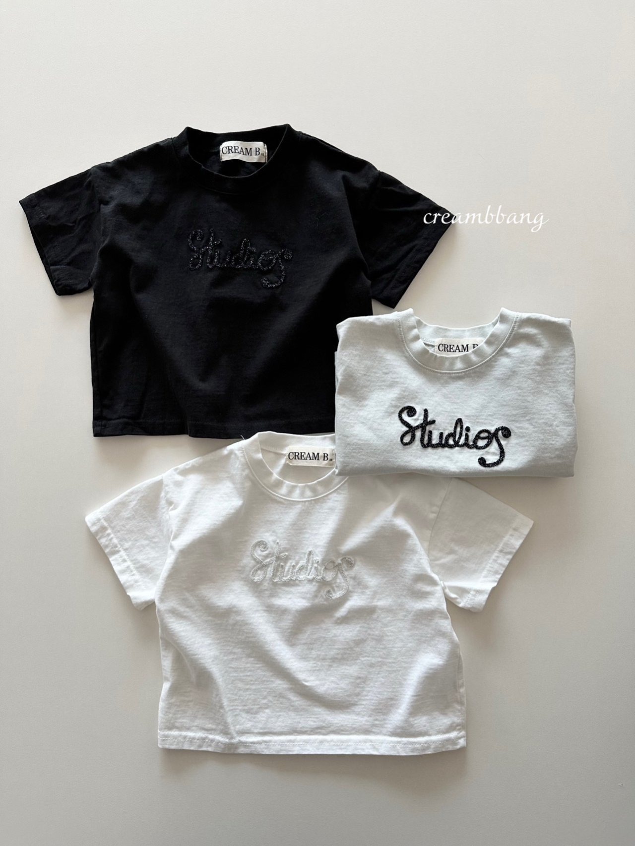 크림빵-스튜디오자수반팔티