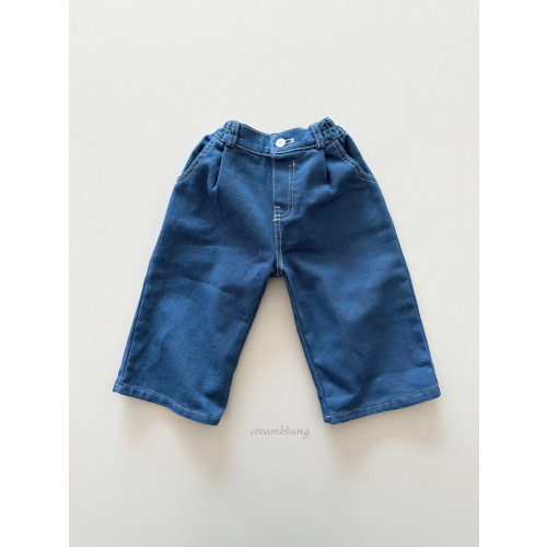 크림빵-반오픈스카이데님팬츠