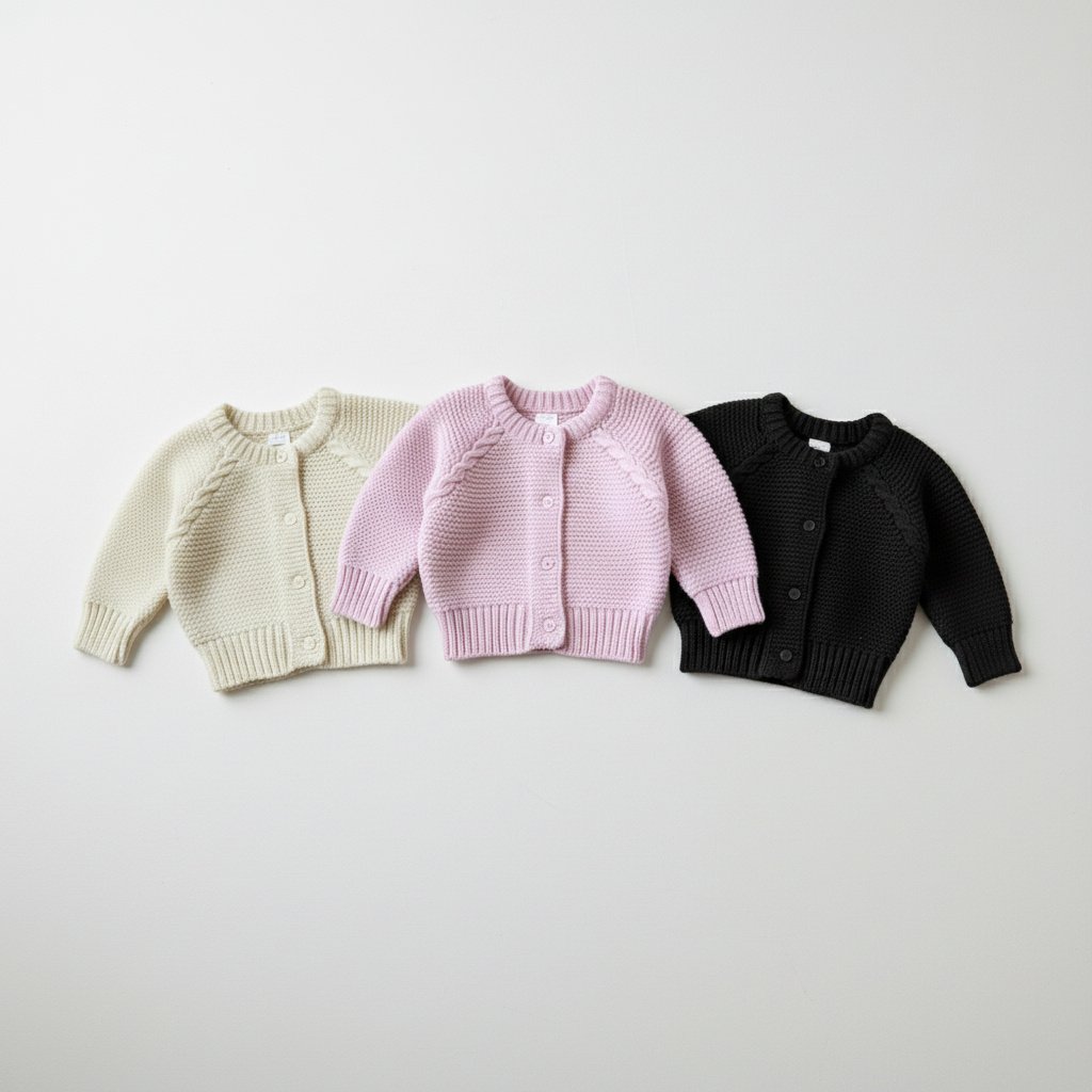 아젤리아-기획베베베이직코튼가디건