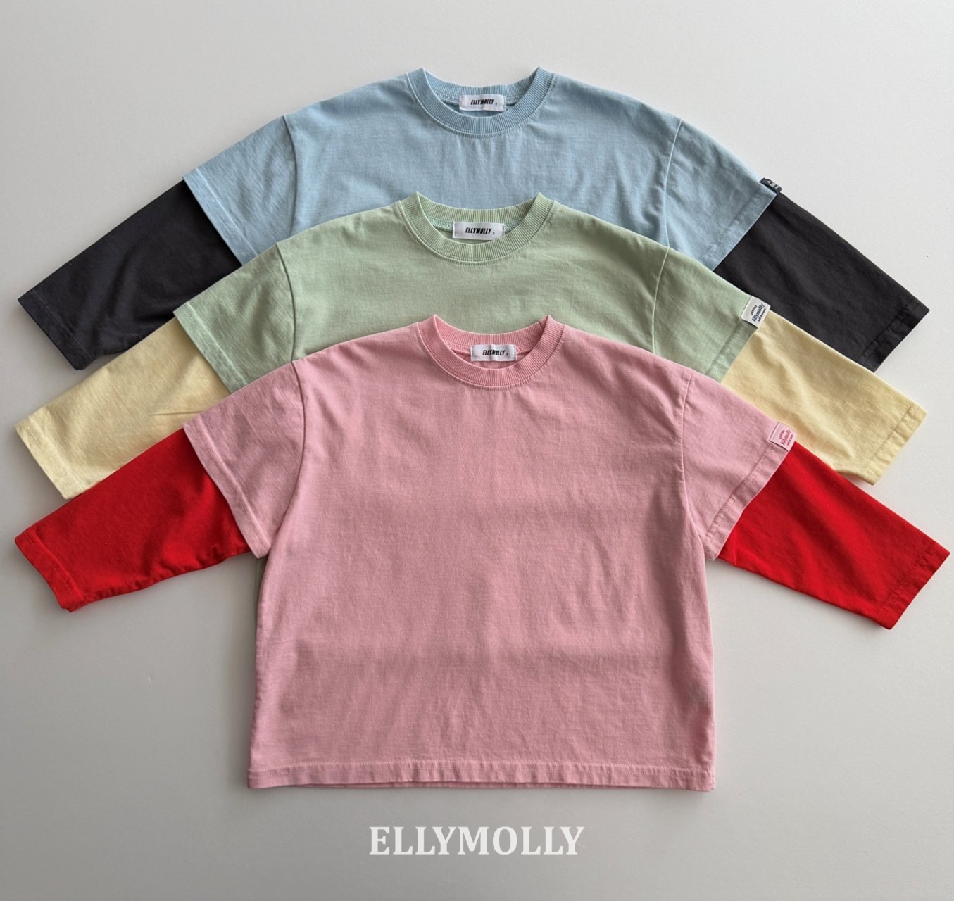 엘리몰리-카카오배색T