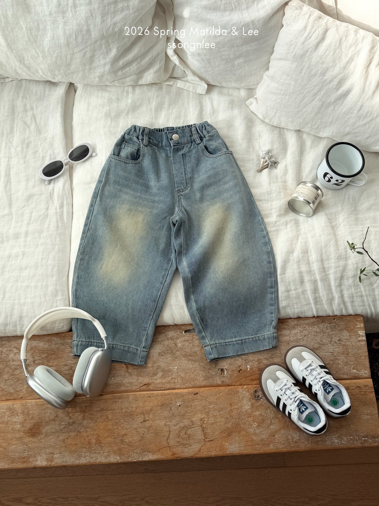 마틸다앤리-커브와이드데님