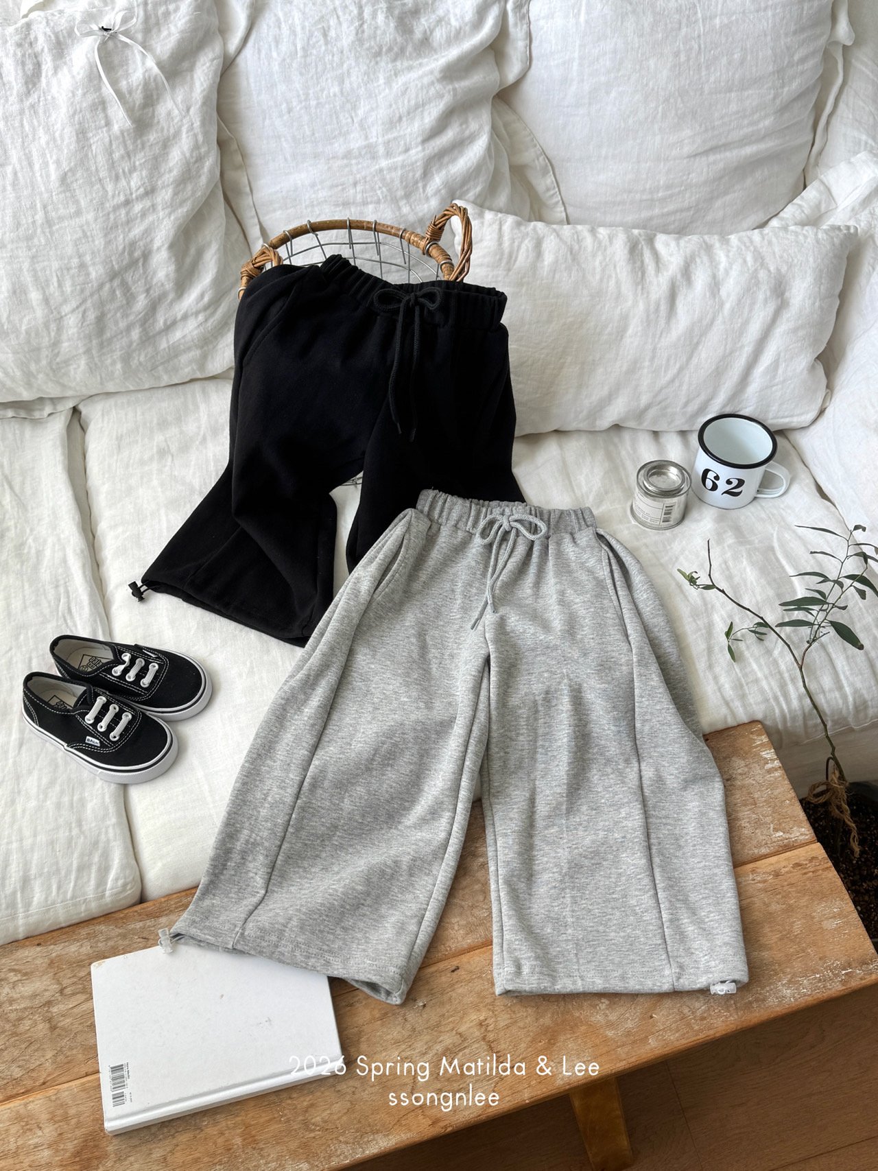 마틸다앤리-와이드스트링팬츠