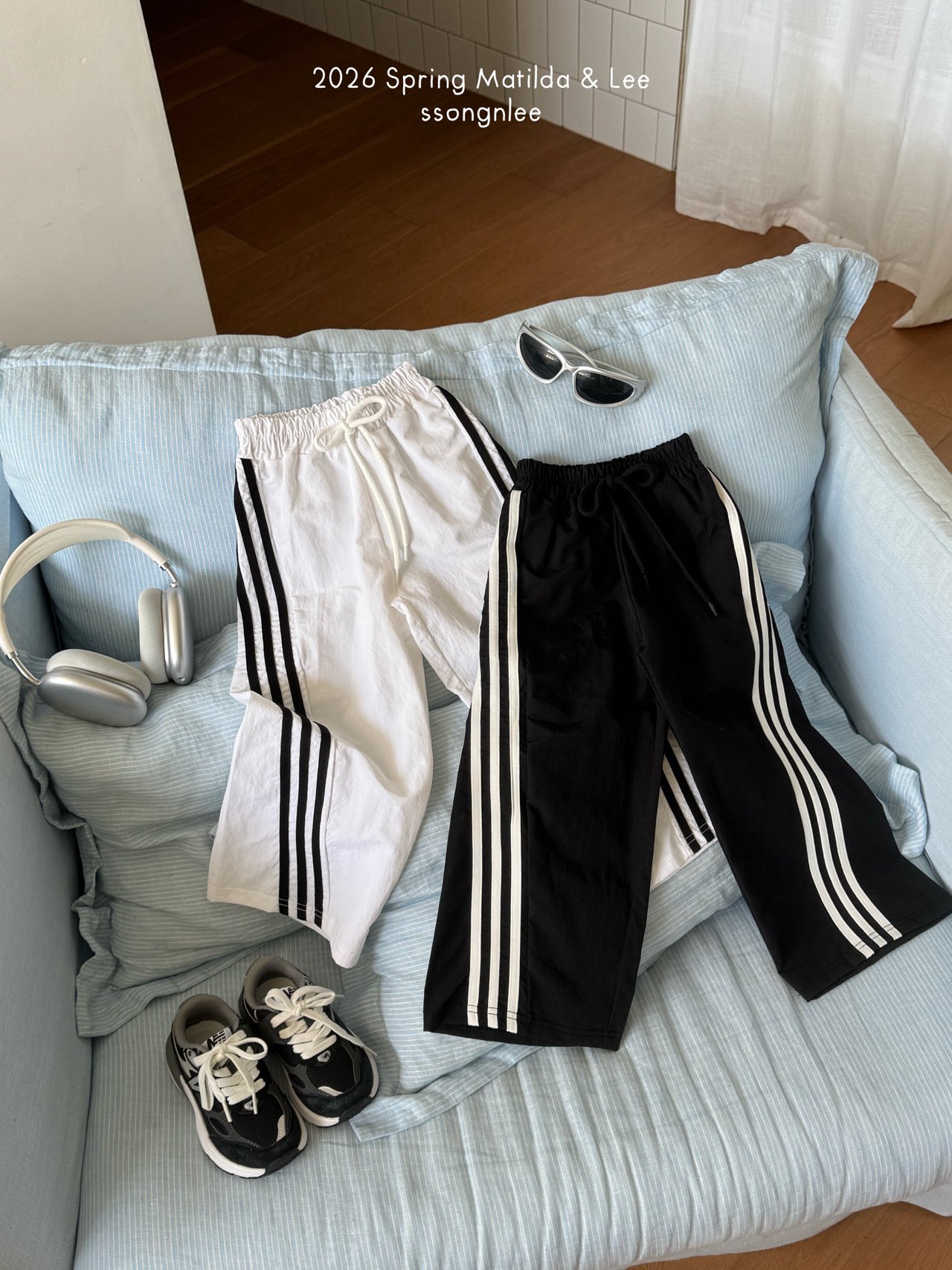 마틸다앤리-트랙라인와이드팬츠