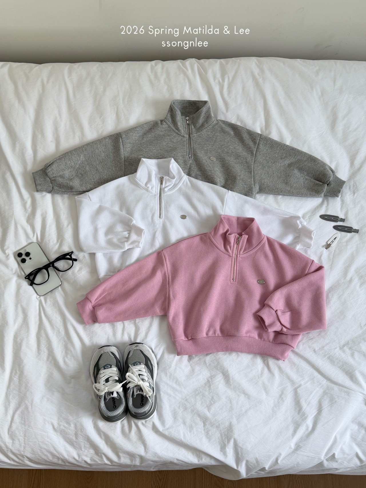 마틸다앤리-하프집업맨투맨