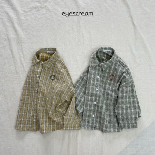 아이스크림-발염체크셔츠