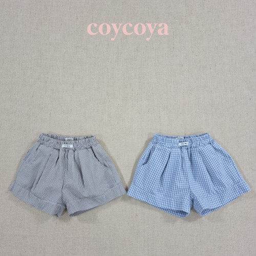 코이코야-팜스체크숏팬츠