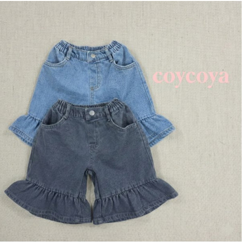 코이코야-데님프릴팬츠