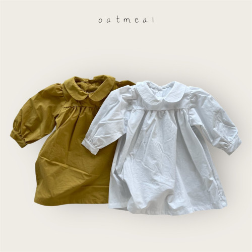 오트밀-키즈하임원피스