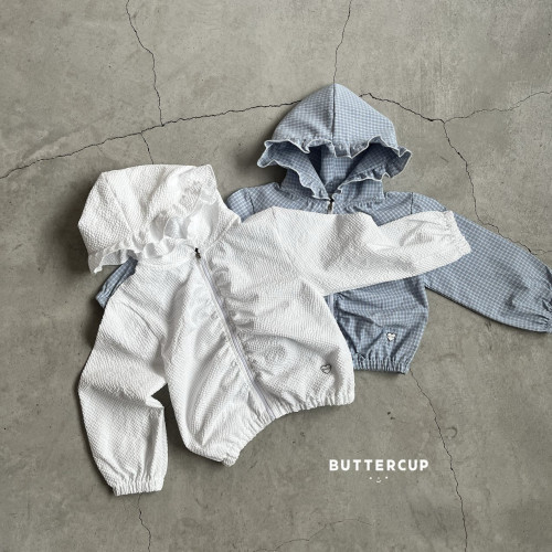 버터컵-셔링후드집업