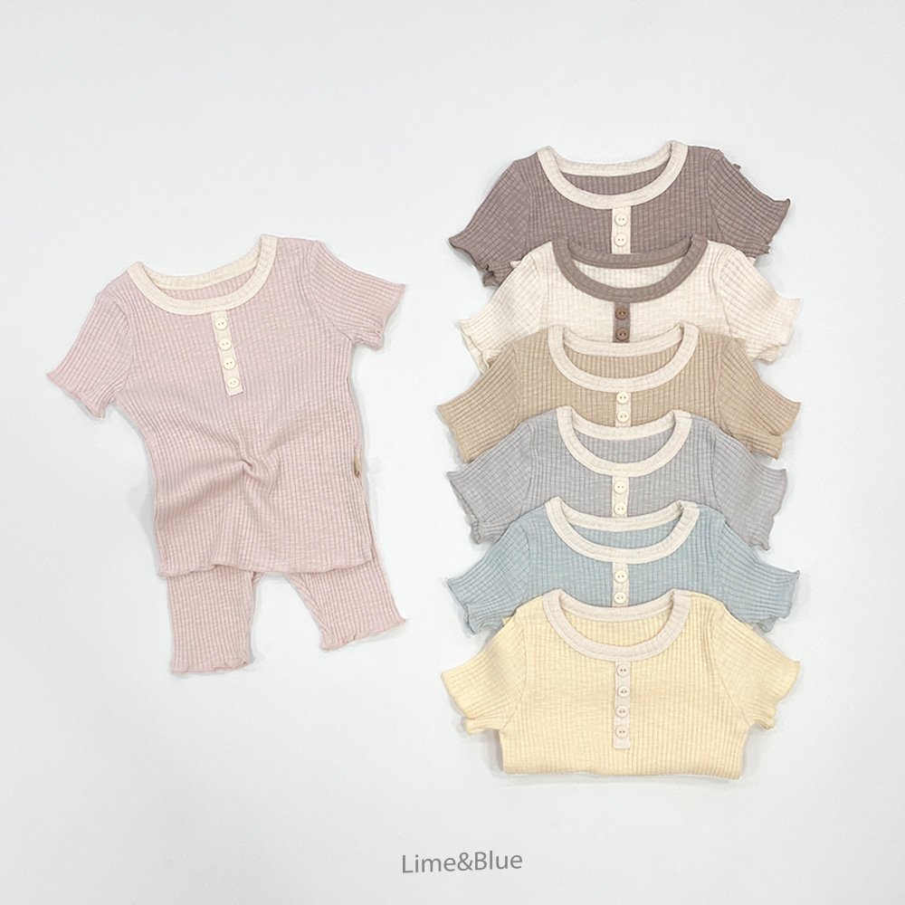 [여름]라임앤블루-SS도브실내복모달