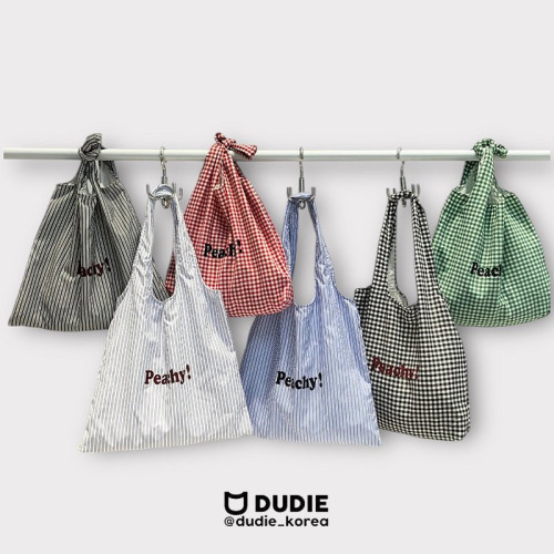 듀디-피치에코백