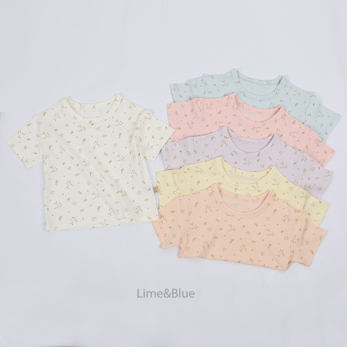 라임앤블루-SS버터플로랄상하세트ADULT