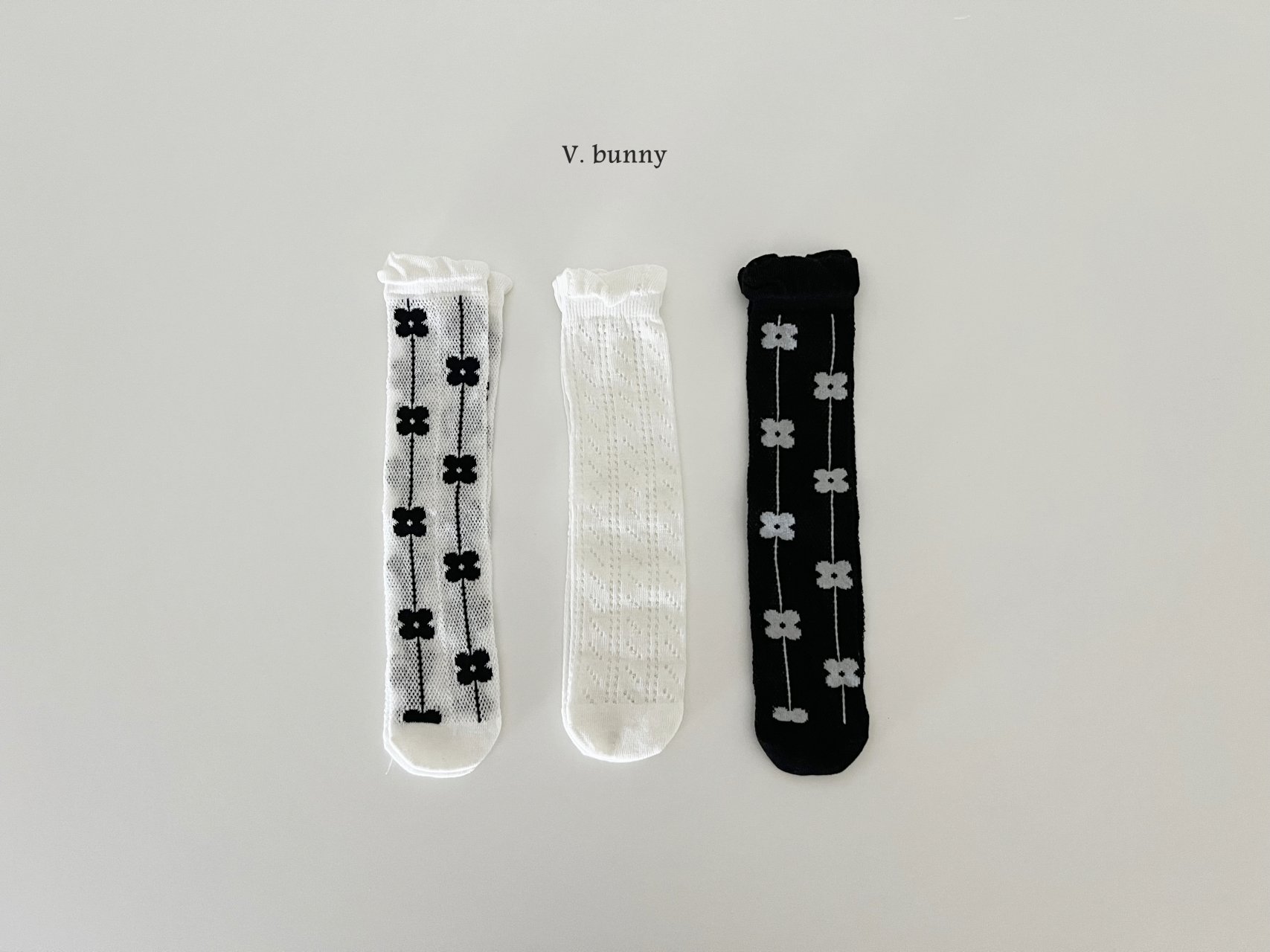 [여름]바닐라버니-꽃줄양말세트