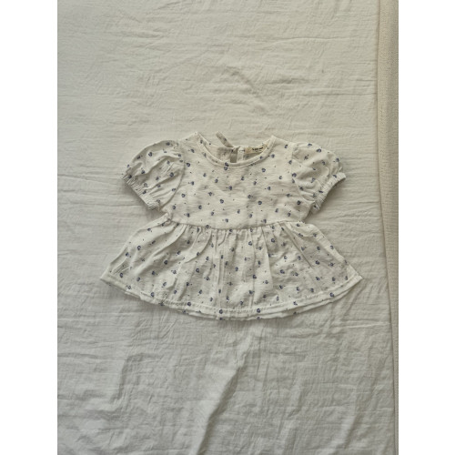 [여름]르쁘띠모-플라워퍼프블라우스