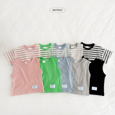 [여름]베이블리-1+1ST반팔&무지나시