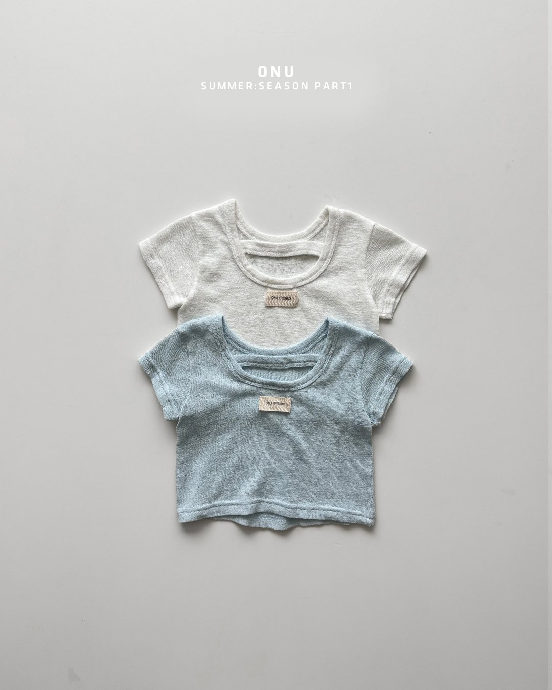 [여름]오누-U넥반팔티
