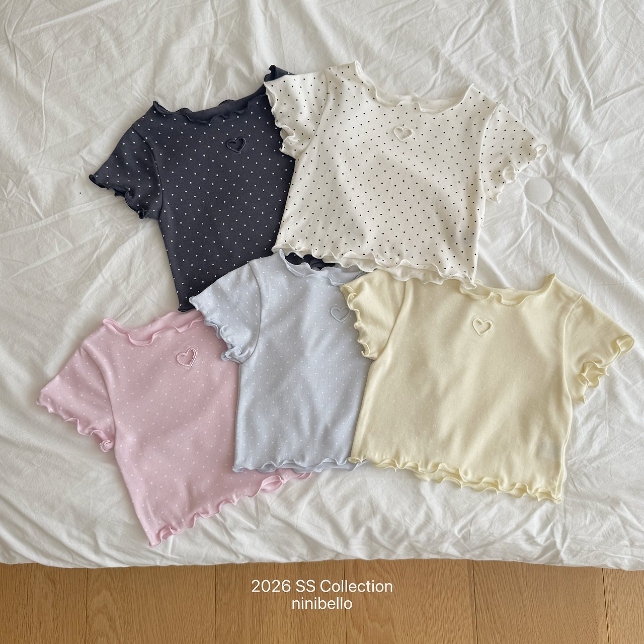 [여름]니니벨로-도트하트펀칭티