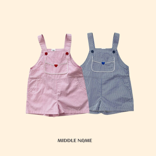 [여름]미들네임-하트멜빵바지