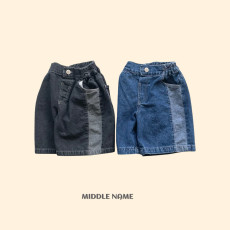 [여름]미들네임-배색데님PT