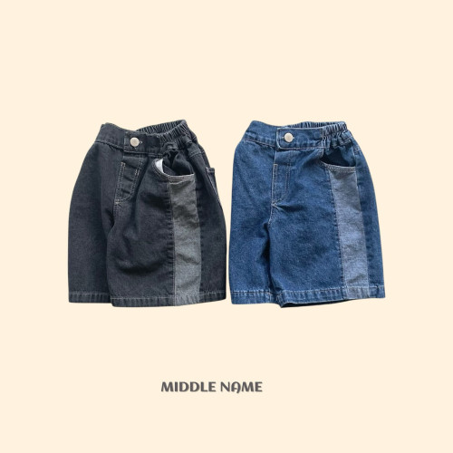 [여름]미들네임-배색데님PT