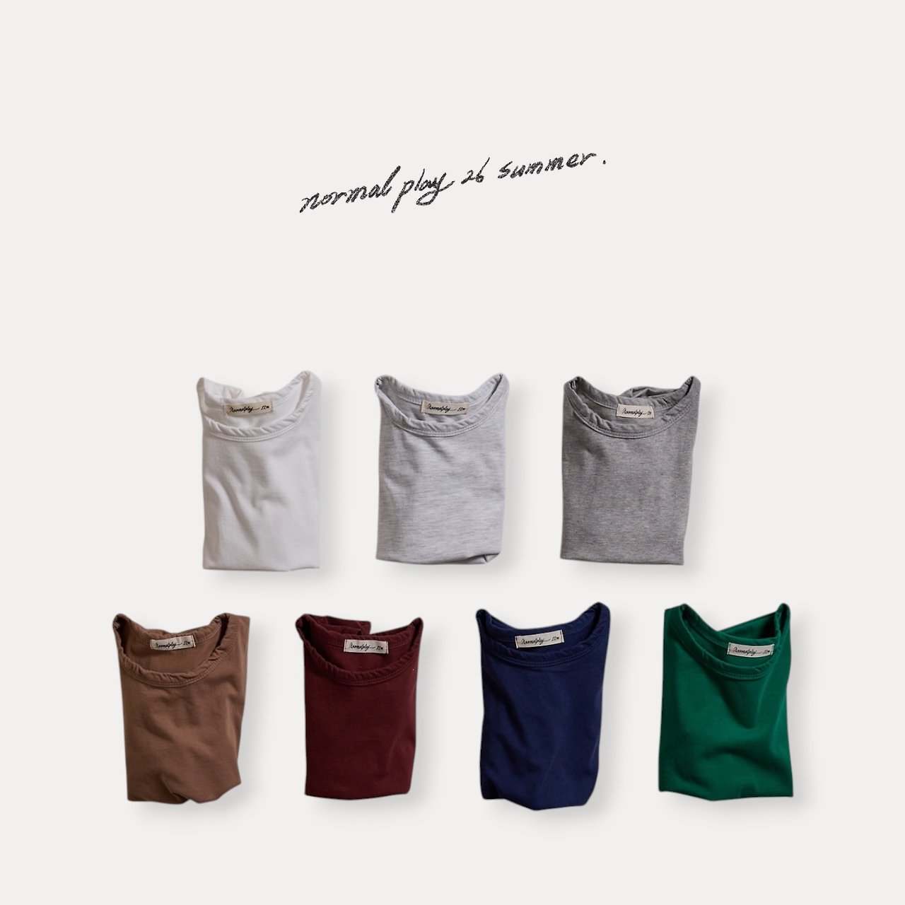 [여름]노멀플레이-바이오워싱반팔티